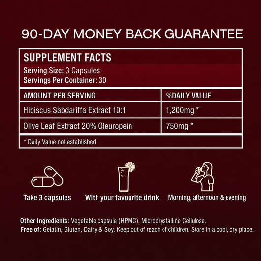 Calhealing Hibiscus & Olive Leaf