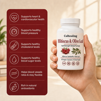 Calhealing Hibiscus & Olive Leaf Capsules