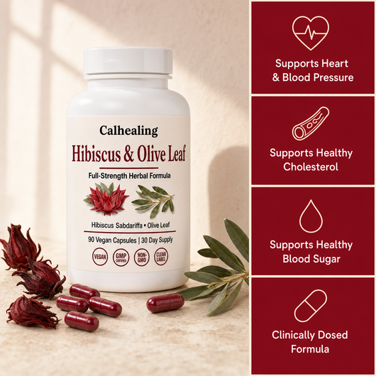 Calhealing Hibiscus & Olive Leaf Capsules